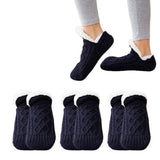 3-Pairs Plush Soft Sock Slippers