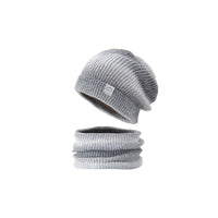 Fleece-Lined Gradient Hat & Snood Set