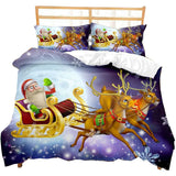 Christmas 2pcs/3pcs Bedding Set Quilt Cover Pillowcases Set