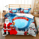 Christmas 2pcs/3pcs Bedding Set Quilt Cover Pillowcases Set