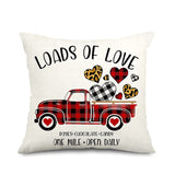 2Pcs Valentine's Day Print Cushion Cover Sofa Throw Pillowcase Pillow Cover Home Decor