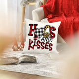 2Pcs Valentine's Day Print Cushion Cover Sofa Throw Pillowcase Pillow Cover Home Decor