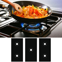 Set of 3Pcs Non-Stick Gas Stove Protector Mat Reusable Gas Stove Burner Covers Pad Gas Range Protectors Covers