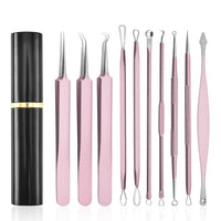 10 Pcs Black Head Remover Pimple Popper Tool Kit