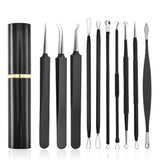 10 Pcs Black Head Remover Pimple Popper Tool Kit