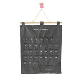 Storage Bag With 32 Pockets Hanging For Home Door Decor Calendar Memo Hanging Bag