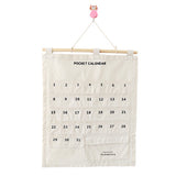 Storage Bag With 32 Pockets Hanging For Home Door Decor Calendar Memo Hanging Bag