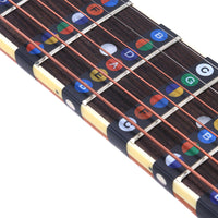 Guitar Fretboard Stickers with 100 Pcs Guitar Picks