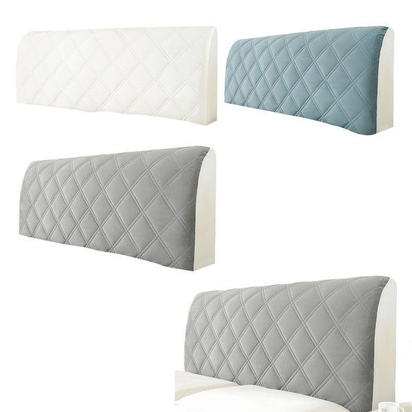 Soft Thicken Quilted Bed Headboard Cover Bed Head Slipcover Dustproof Bed Head Backrest Protector