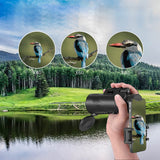 10-12X Magnification Monoculars High Power Monocular Telescope with Smartphone Clip and Tripod for Travel Hiking Scenery