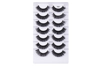 7 Pairs of D-Curved Natural Curling False Eyelashes