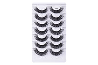 7 Pairs of D-Curved Natural Curling False Eyelashes