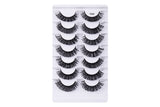 7 Pairs of D-Curved Natural Curling False Eyelashes