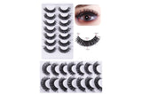 7 Pairs of D-Curved Natural Curling False Eyelashes