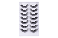 7 Pairs of D-Curved Natural Curling False Eyelashes