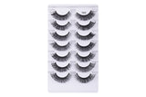 7 Pairs of D-Curved Natural Curling False Eyelashes