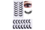 7 Pairs of D-Curved Natural Curling False Eyelashes