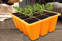 12-Cell Silicone Seed Starter Tray Seedling Pot