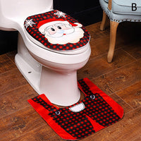 Christmas Toilet Decoration Set