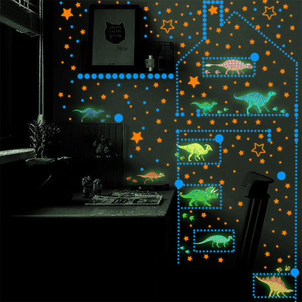 Glow in The Dark Dinosaur Wall Stickers