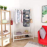 Foldable Wardrobe Hanging Storage Boxes DIY Clothes Shoes Hanger Organizer