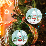 2Pcs Christmas Tree Ceramic Ornaments Christmas Tree Decoration Christmas Pendant