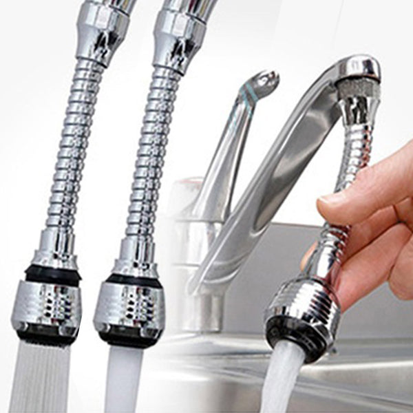 2Pcs Modes Kitchen Sink 360 Flexible Extension Hose Faucet Sprayer Attachment Water Saving Long Nozzle