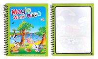 2Pcs Reusable Magic Water Coloring Book with Drawing Pen Painting Book