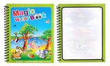 2Pcs Reusable Magic Water Coloring Book with Drawing Pen Painting Book