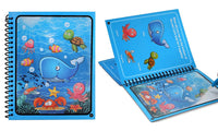 2Pcs Reusable Magic Water Coloring Book with Drawing Pen Painting Book