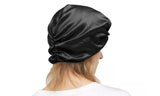 Women Silk Turban Tied Knot Fashion Pleated Turban Cap Beanie Headwrap Sleep Hat