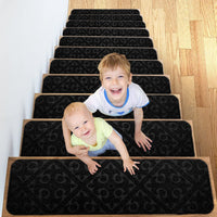 Self-adhesive Cling Non Slip Carpet Stair Treads - Embossed