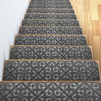 Self-adhesive Cling Non Slip Carpet Stair Treads - Embossed