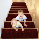 Self-adhesive Cling Non Slip Carpet Stair Treads - Embossed