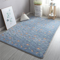 Soft Rectangle Luminous Plush Rug Home Decoration Carpet