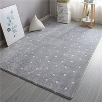 Soft Rectangle Luminous Plush Rug Home Decoration Carpet