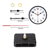 DIY Silent Quartz Clock Movement Mechanism plus Hands Repair Kit