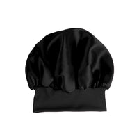 Solid Color Women Satin Sleeping Cap Wrap Hair Bonnet Elastic Headwear