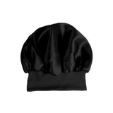 Solid Color Women Satin Sleeping Cap Wrap Hair Bonnet Elastic Headwear