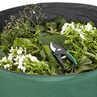 Garden Waste Bag Grass Leaves Rubbish Bag Storage Bag with Lid and Handle