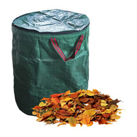 Garden Waste Bag Grass Leaves Rubbish Bag Storage Bag with Lid and Handle