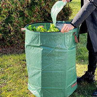 Garden Waste Bag Grass Leaves Rubbish Bag Storage Bag with Lid and Handle