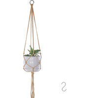 Set of 4pcs Macrame Plant Hangers with 4 Hooks Indoor Outdoor Plant Holder Cotton Hanging Plant Pot Holder for Decoration