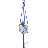 Set of 4pcs Macrame Plant Hangers with 4 Hooks Indoor Outdoor Plant Holder Cotton Hanging Plant Pot Holder for Decoration