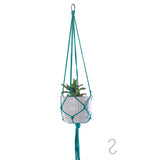 Set of 4pcs Macrame Plant Hangers with 4 Hooks Indoor Outdoor Plant Holder Cotton Hanging Plant Pot Holder for Decoration