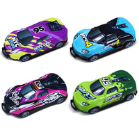 4Pcs Children Pull Back Car Toy Flip Toy Cars Car Model Toys