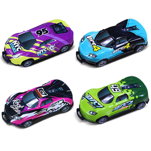 4Pcs Children Pull Back Car Toy Flip Toy Cars Car Model Toys