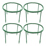 Set of 16Pcs 15cm Plant Support Stakes Garden Climbing Trellis Flowers Stand Plant Cage Support Rings