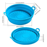 Foldable Air Fryer Silicone Pot Oven Baking Tray Pan Air Fryer Liner