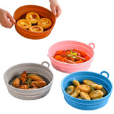 Foldable Air Fryer Silicone Pot Oven Baking Tray Pan Air Fryer Liner